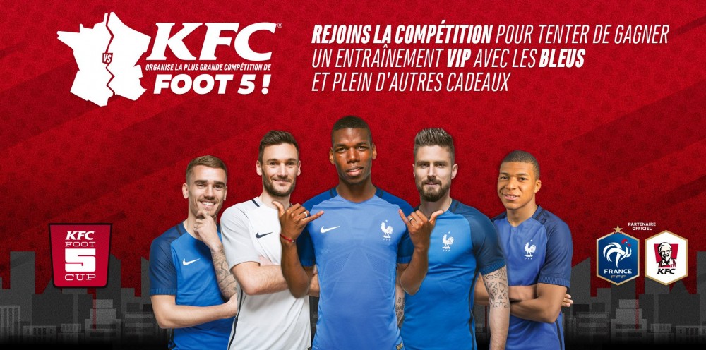 KFC FRANCE S’ENGAGE DANS LE FOOT A 5