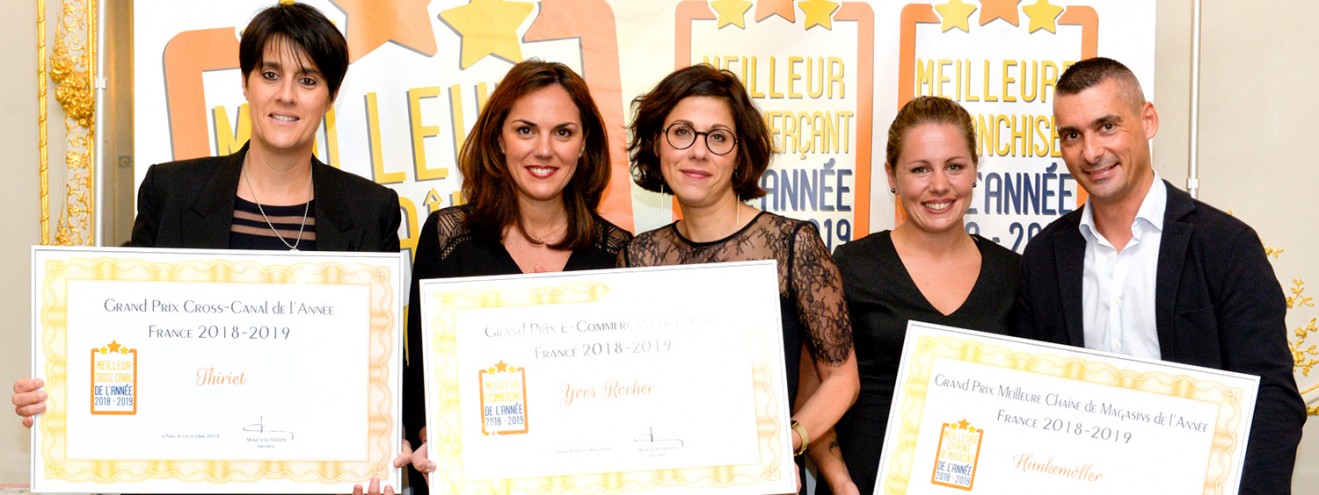 Hunkemöller élu « Meilleure Chaîne De Magasins », Yves Rocher Remporte Le Trophée « E-commerçant De L'Année » Et  Thiriet Désigné « Meilleure Chaîne Cross-Canal » France 2018-2019 !