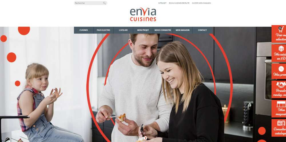 Envia Cuisines lance son nouveau site internet