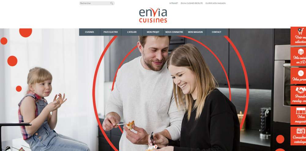 Envia Cuisines Lance Son Nouveau Site Internet