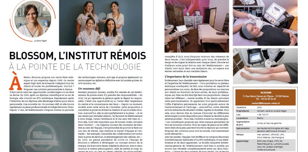 Le Magazine Beauty Forum Met En Avant DEPILAB By Blossom