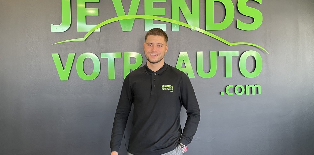 Romain Baudard 23 ans, ouvre son agence Je vends votre auto.com à Wittenheim, en Alsace !