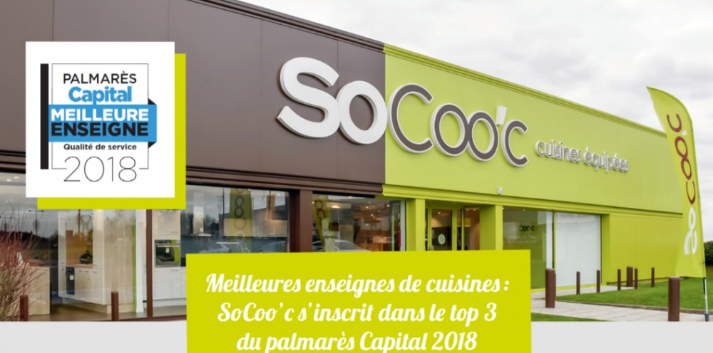 SoCoo’c remporte la 3ème place des meilleures enseignes de cuisines au palmarès Capital