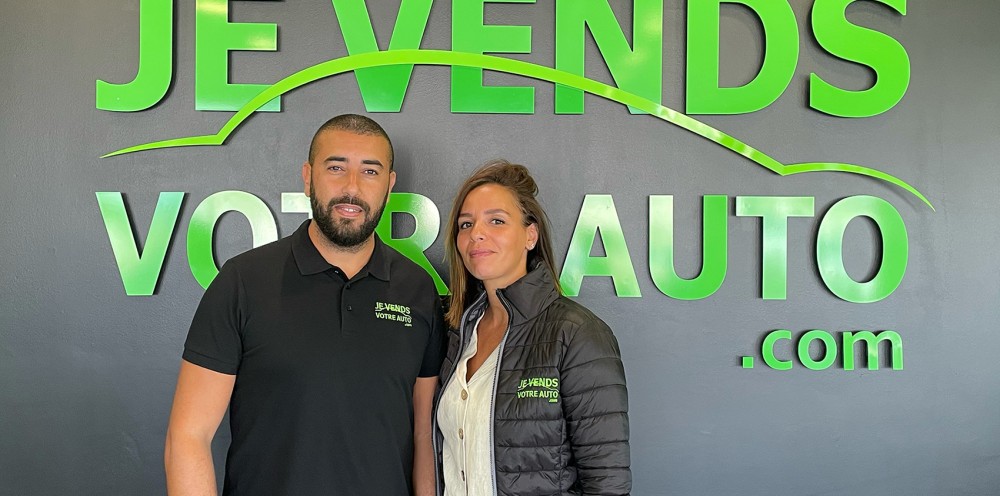 Un couple d’entrepreneurs ouvre une agence Je vends votre auto.com à Béziers, le 10 septembre